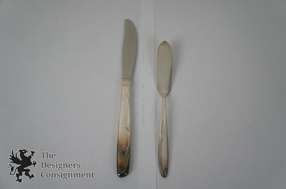 52 Piece Supreme Silverplate Flatware Set Concept Pattern Mid Century Modern