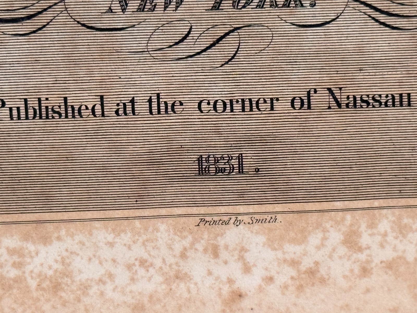 Antique 1830 New York Mirror Vol VIII w/ 1860 Valentine’s Manual Scrip Facsimile