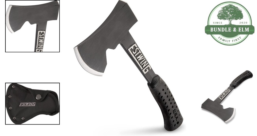 Versatile Hatchet for Chopping Logs, Splitting Firewood & Tent Stake Puller