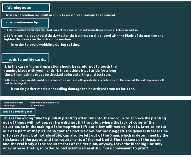 Card Cutting Machine Motorized Automatic Cutting Machine Cutting Machine