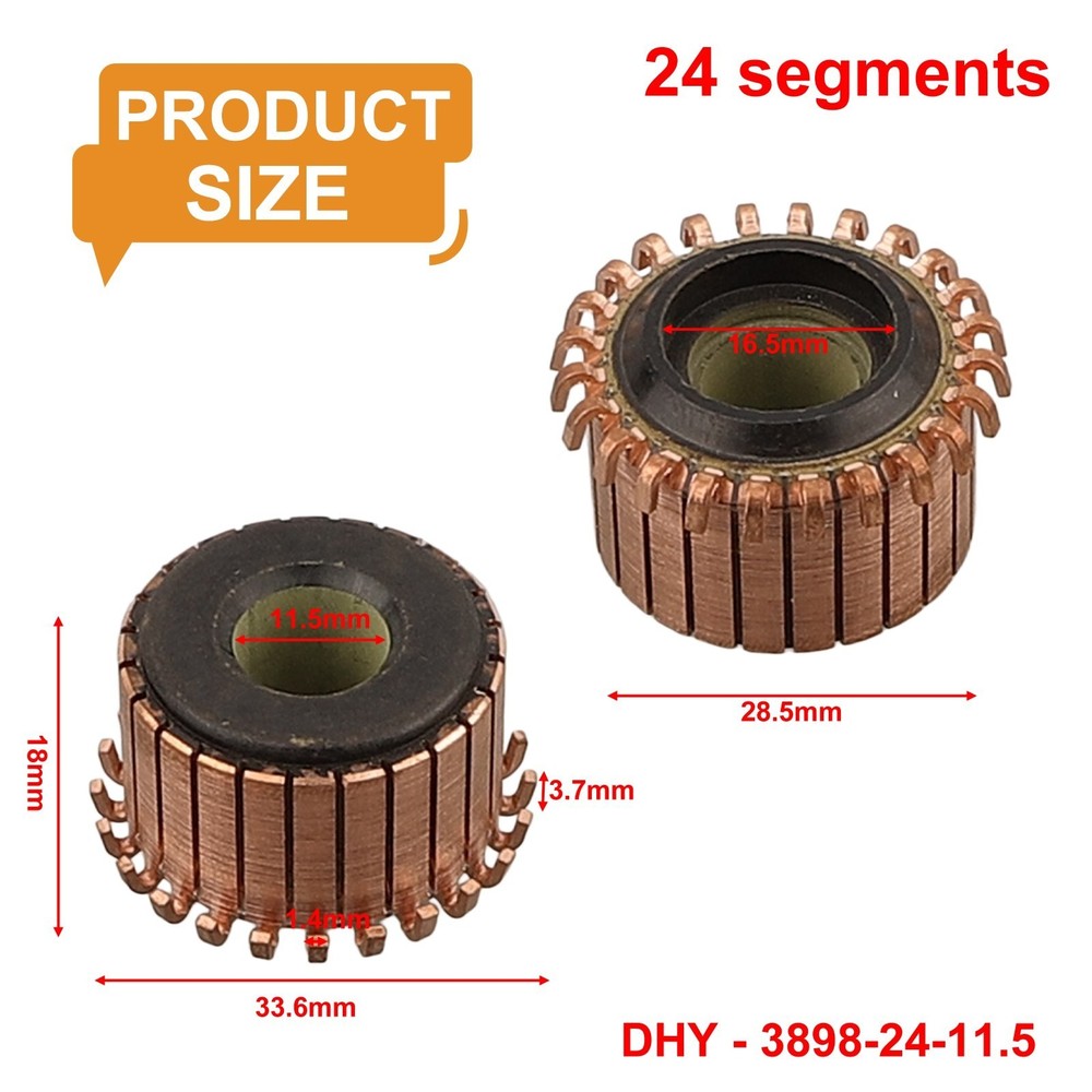 24P teeth electric motor commutator ensures smooth and efficient