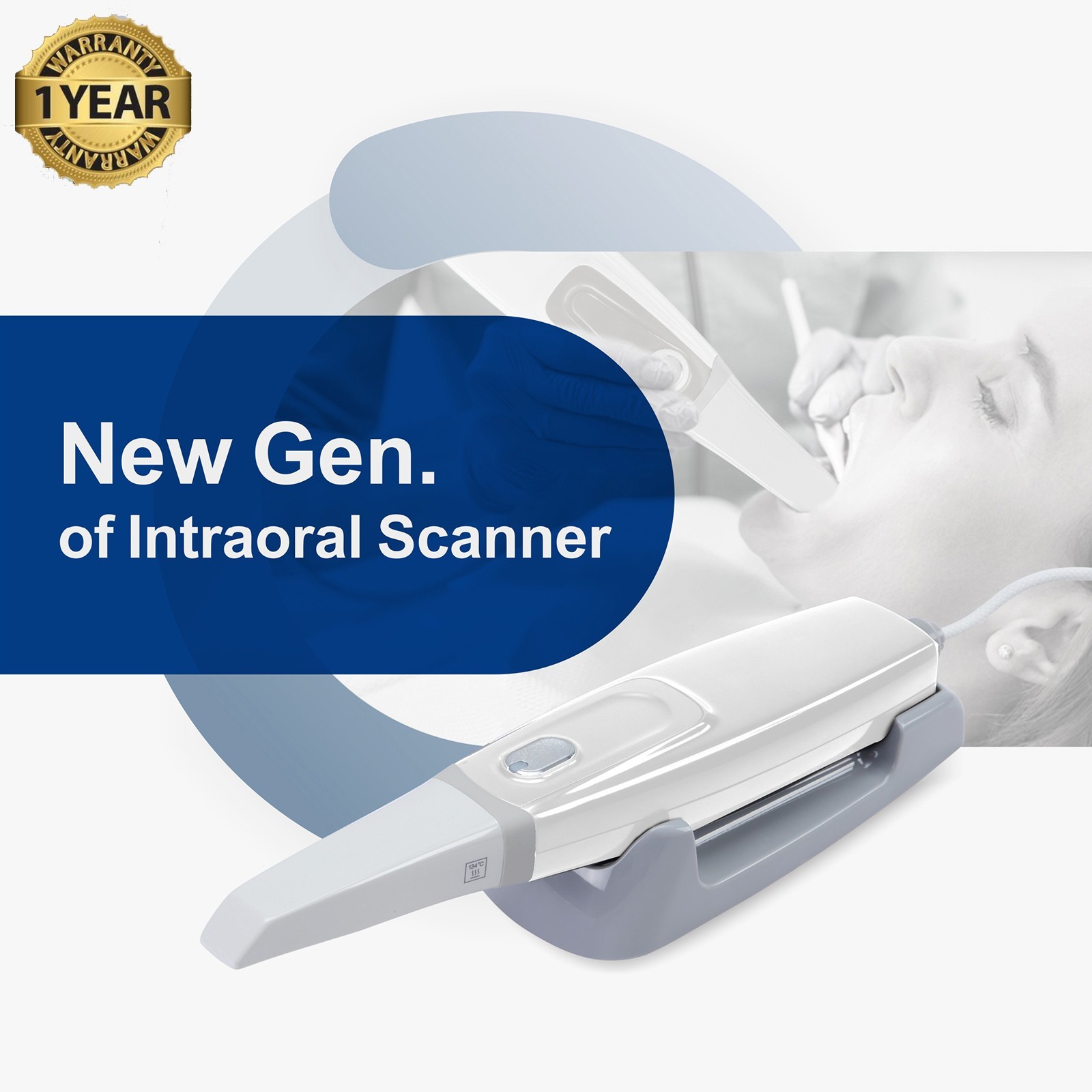 Dental Intra-oral 3D Scanner AI 3D Aoralscan with Free Software