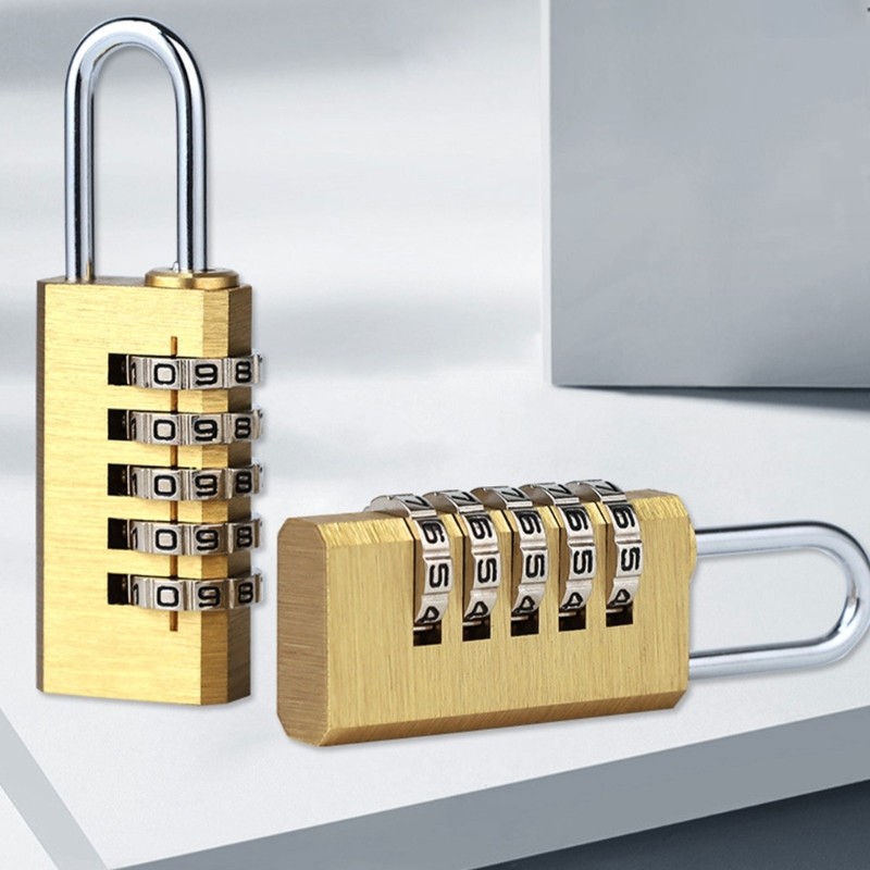 Sturdy Brass Combination Padlock for Personalize Belongings Protective