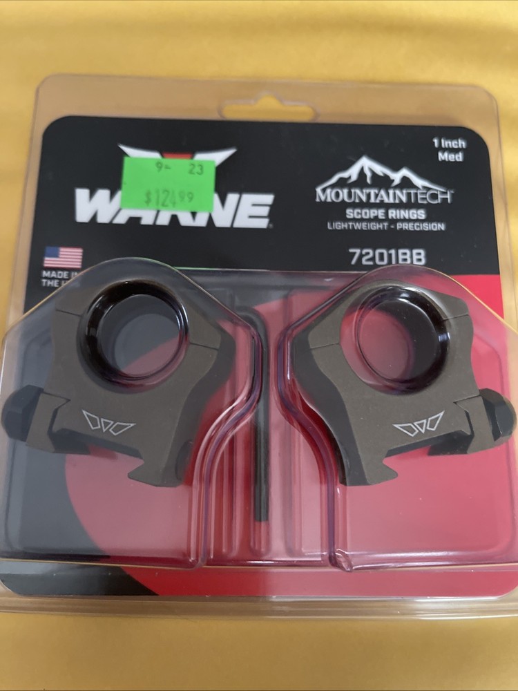 Warne 7201bb Bronze Medium Scope Rings! ( H2 )