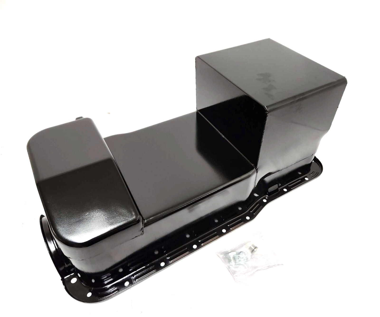 1979 1993 Fox Body Ford 7qt Dual Sump Black Drag Oil Pan Small Block 302W 5.0L