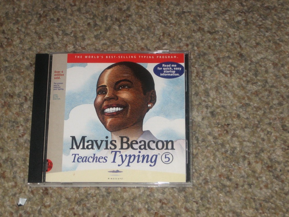 Mavis Beacon Teaches Typing Version 5 PC CD-ROM Mindscape 1996 FOR MACINTOSH