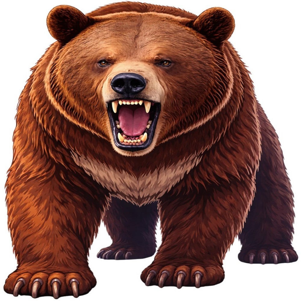 30 Custom Grizzly Bear Personalized Address Labels