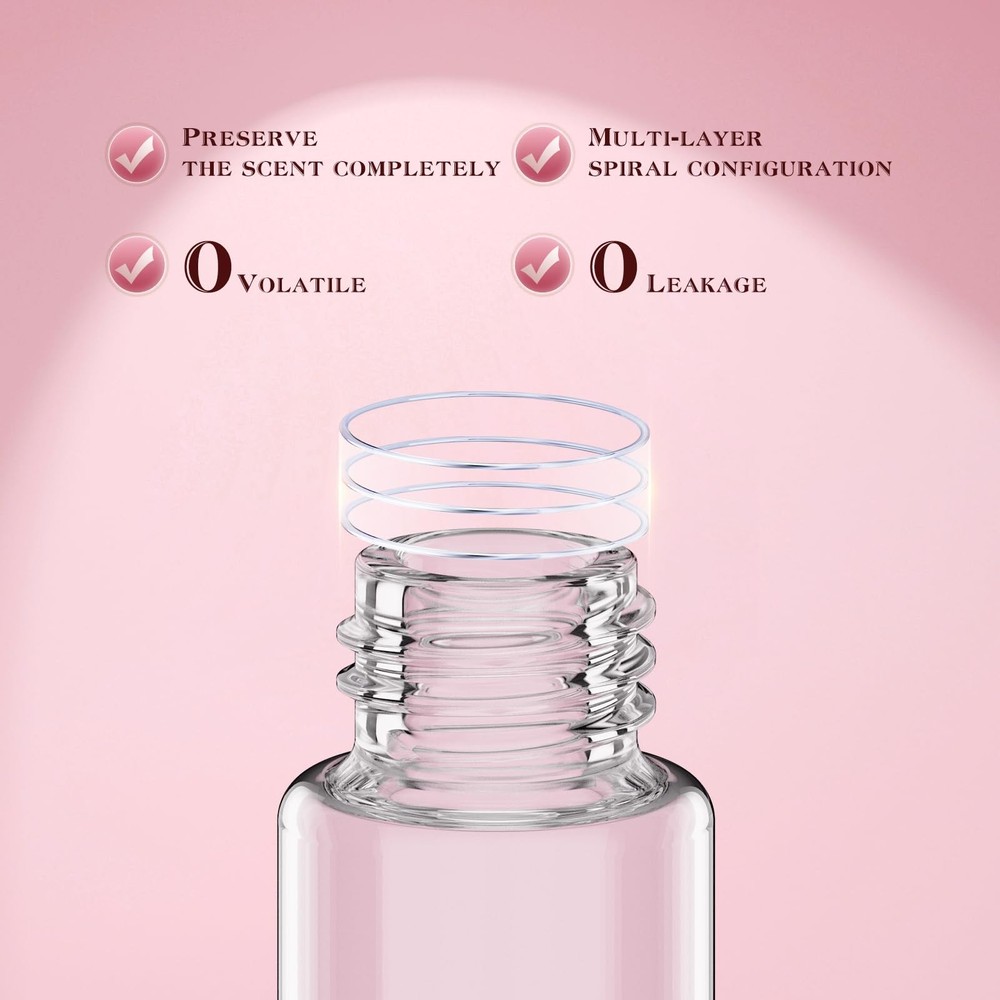 Atomizer Perfume Spray Bottle Empty Refillable Travel Scent Case Pink 10ml
