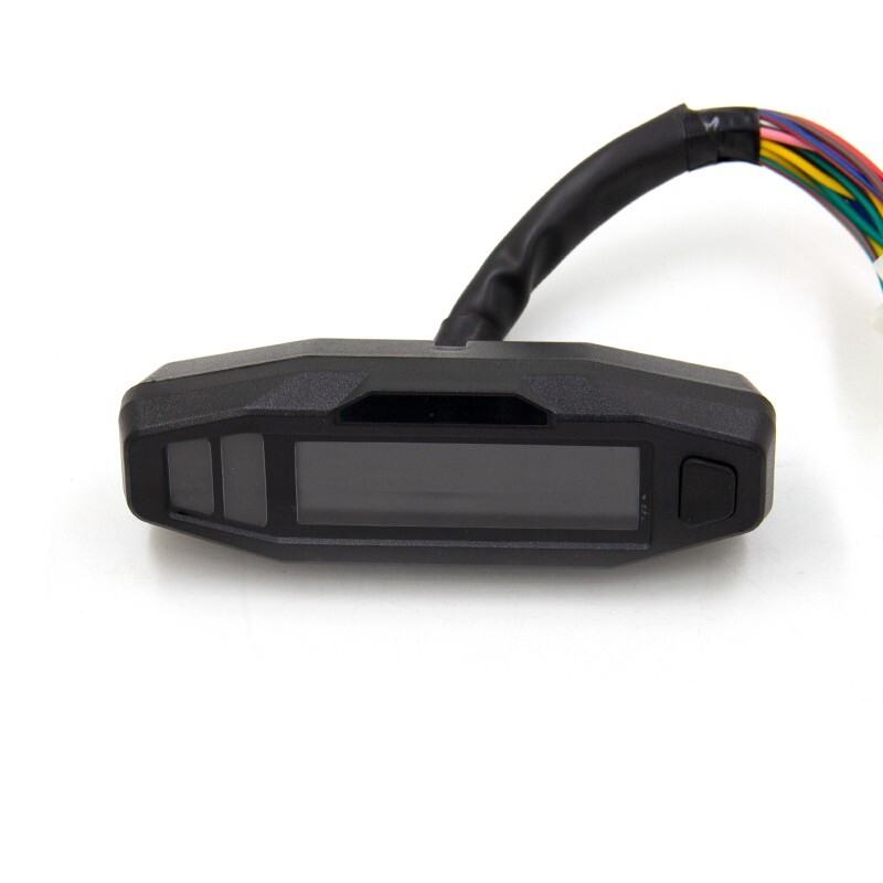 Universal motorcycle LCD digital speedometer mileage meter waterproof instrument