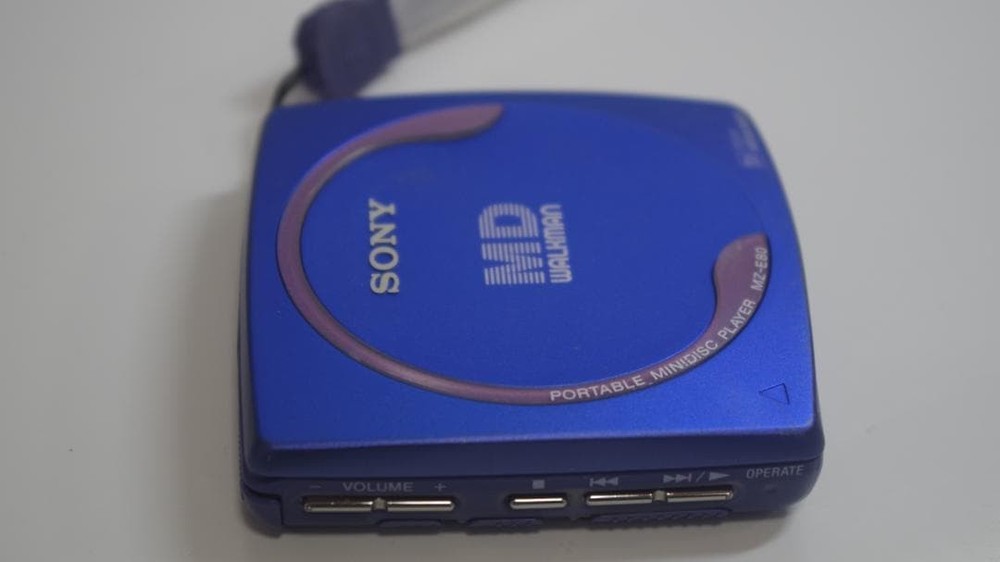 Sony MD Walkman MZ-E80 Blue Operation Confirmed