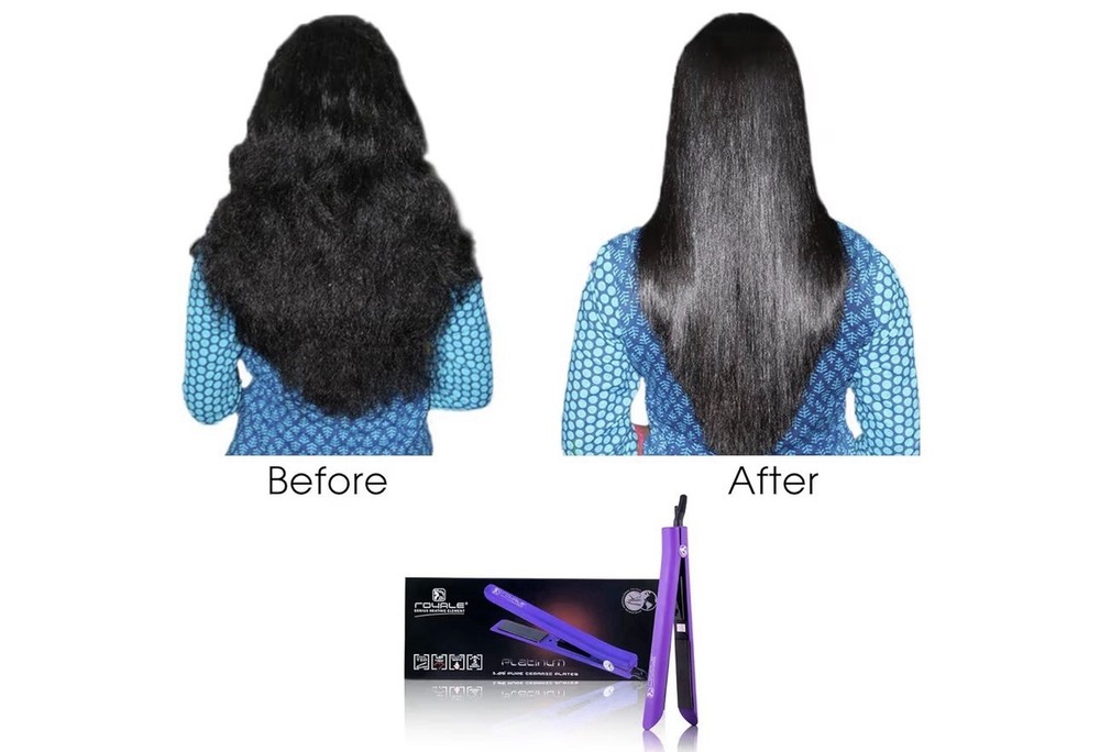 Royale Ceramic Flat Iron/Straightener 1- Deep Violet