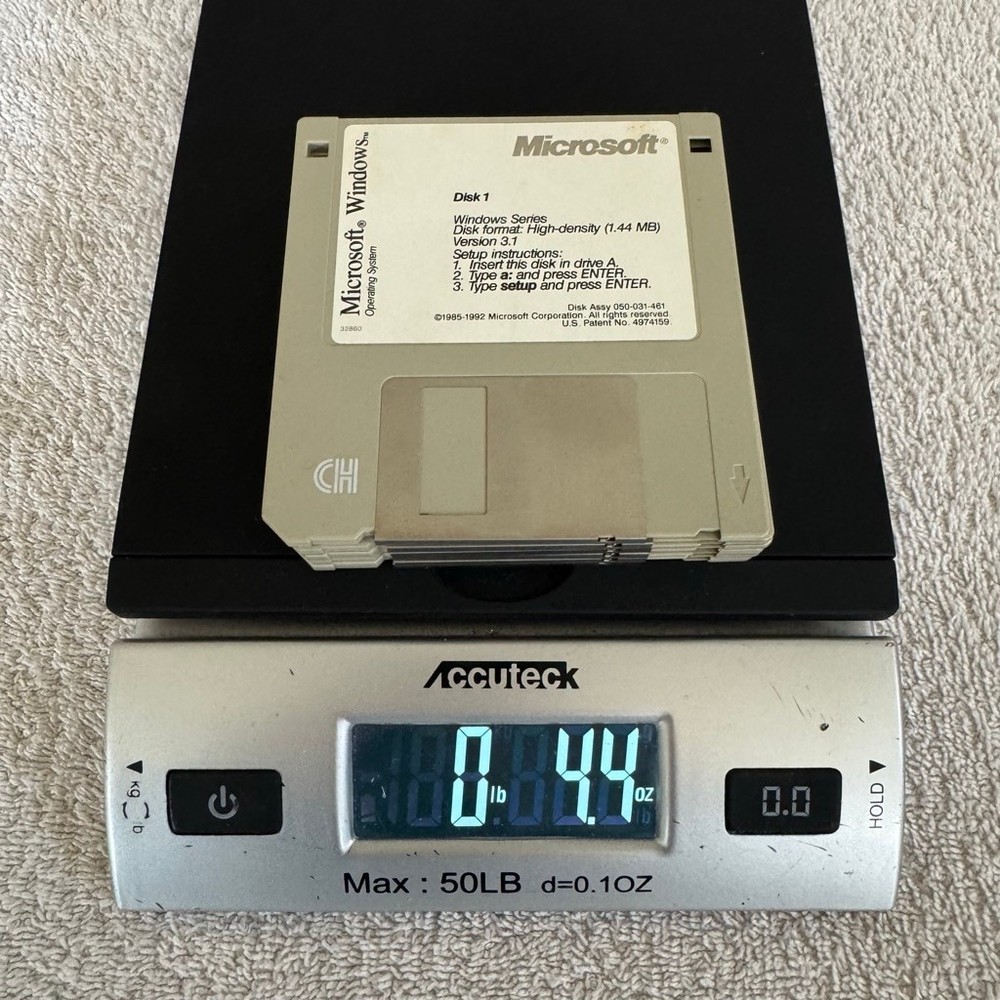 Microsoft Windows 3.1 3.5” Floppy Disk Set Disks 1-6 Untested Vintage 1992