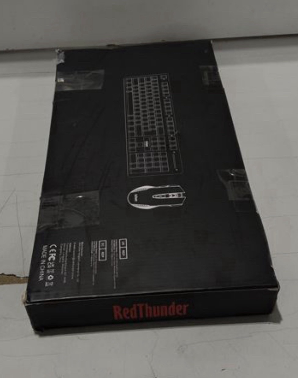 RedThunder K10 Wireless Keyboard and Mouse Combo - White - Open Box