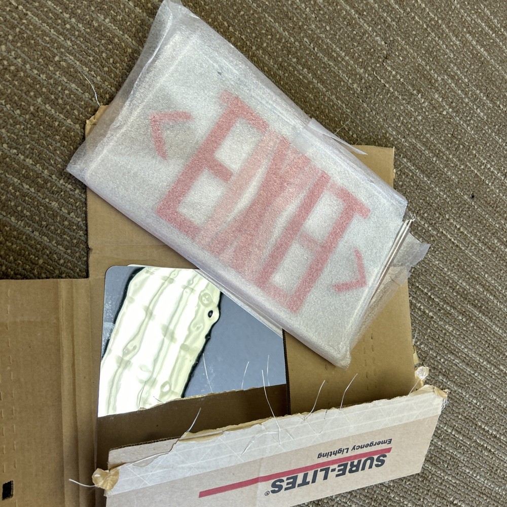 Cooper Lighting Emergency Exit Sign Red