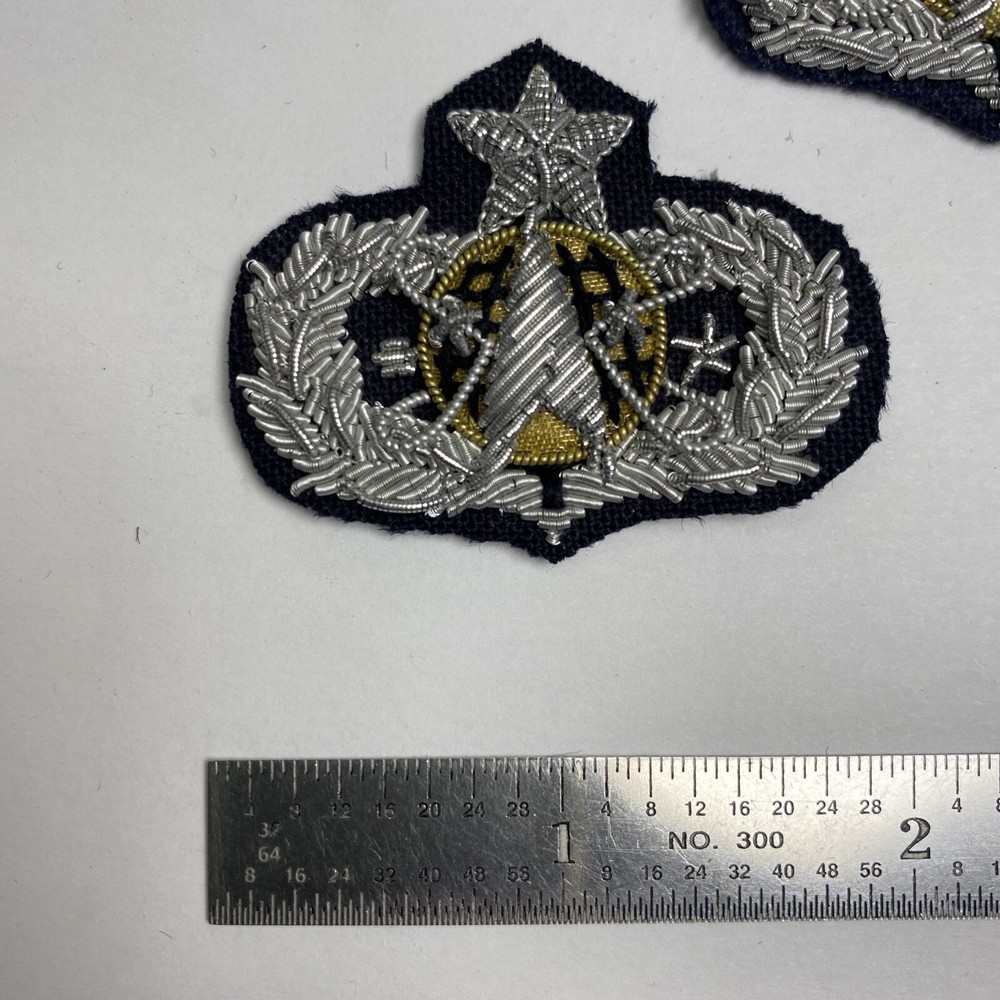Vintage Air Force Bullion Insignia Pin: Space Operations - Master, Sr, Basic