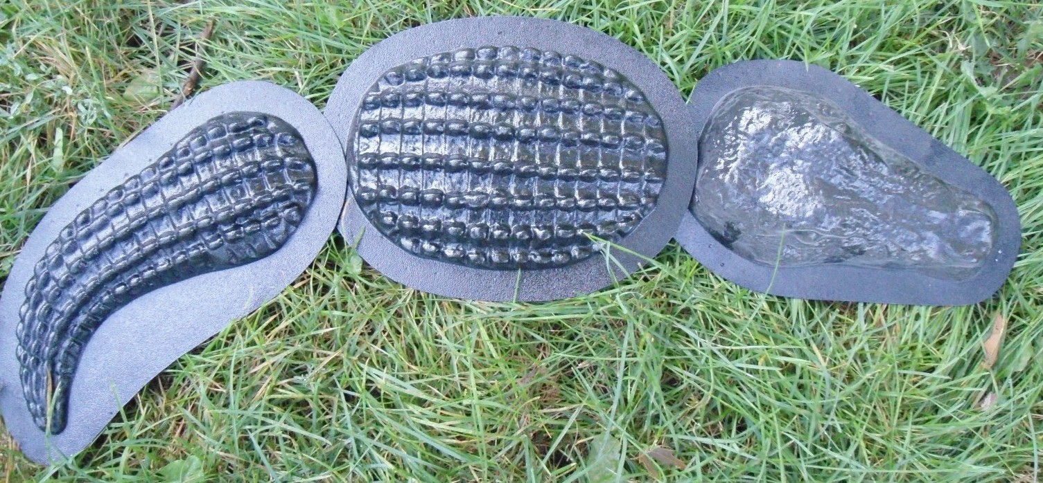 Alligator gator concrete mold 070 abs plastic 34" Total plaster cement mould