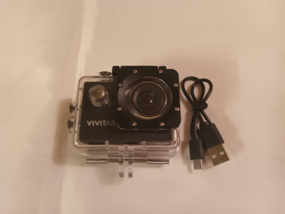 vivitar go pro style camera with waterproof case