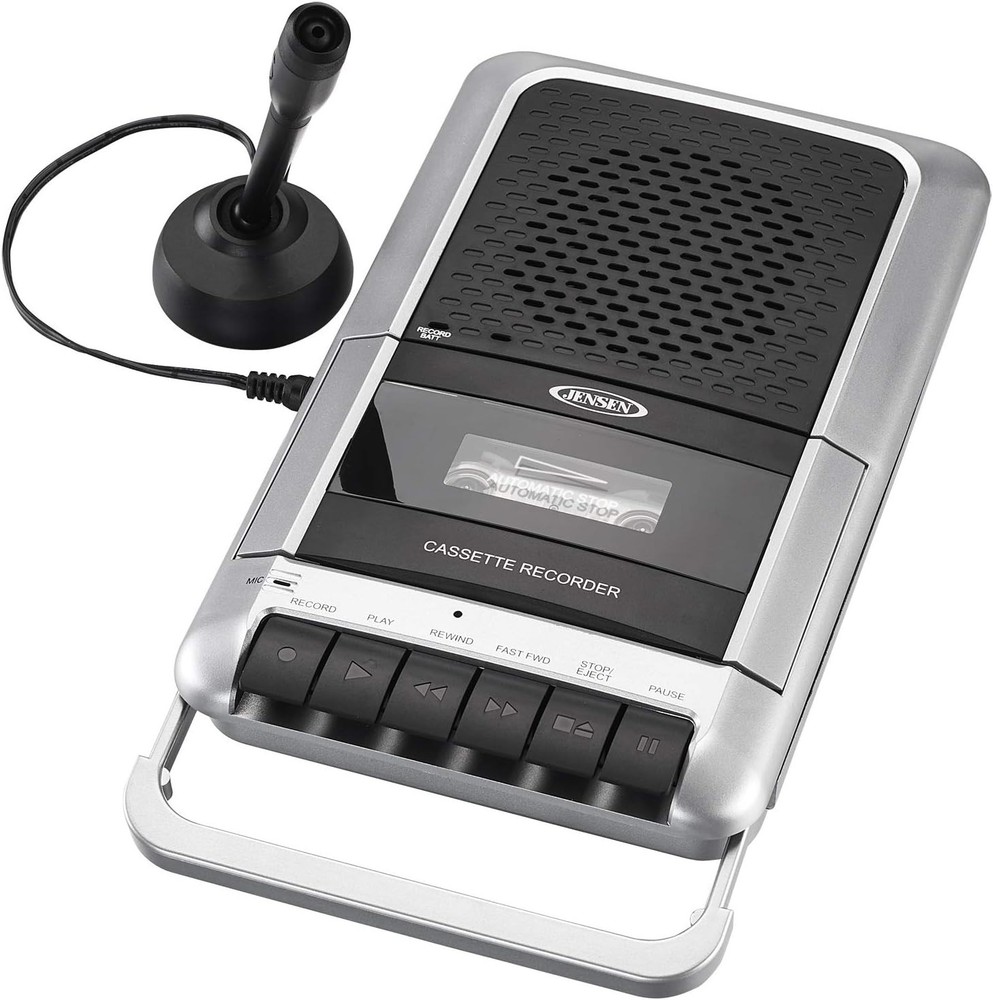 Vintage Cassette Deck with Microphone