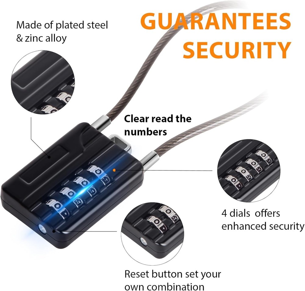 SEPOX® Versatile Twins Resettable 4-Digit Combination