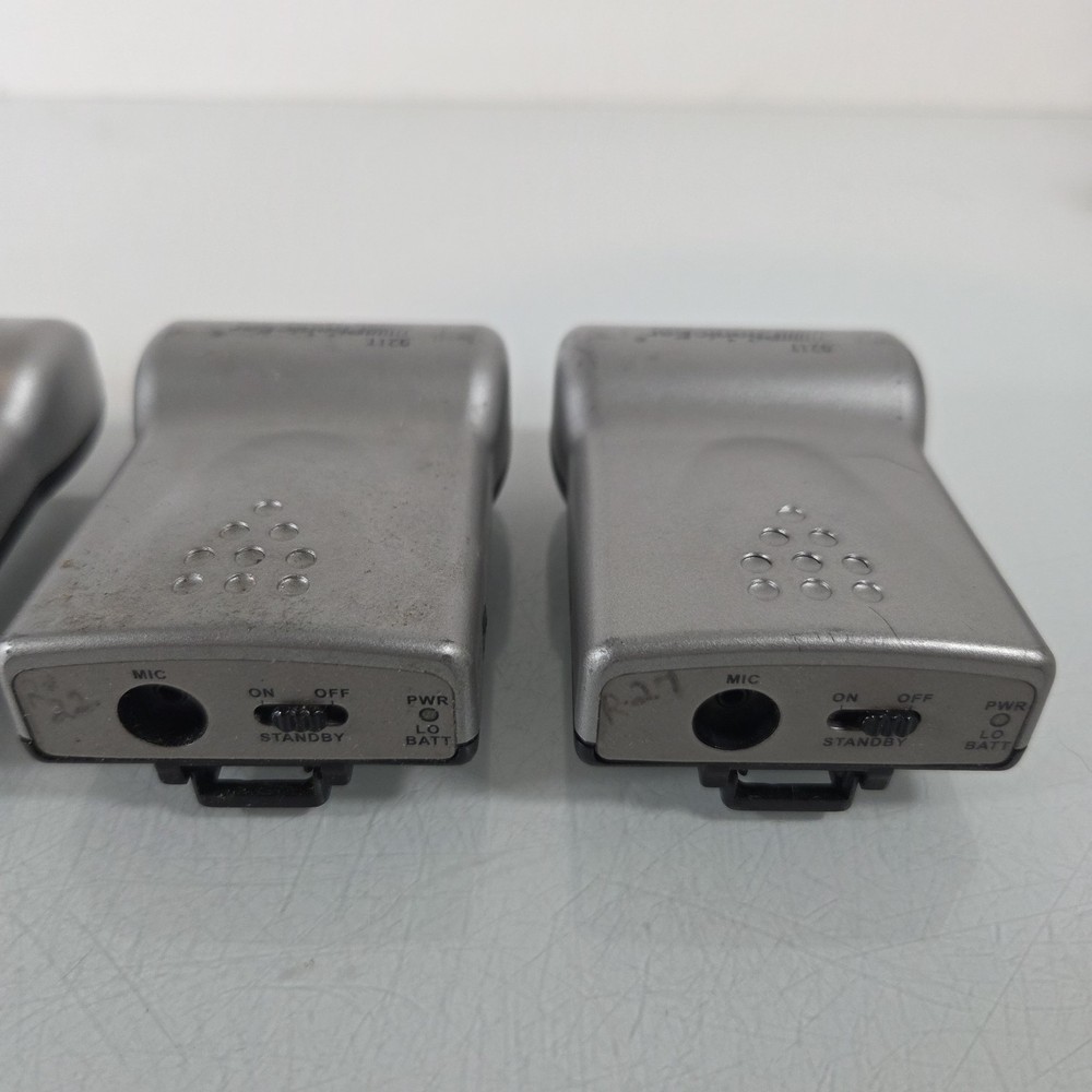 LOT OF 4 Bodyworn Transmitter 921T Radium 216MHz by Phonic Ear UNTESTED TURNS ON