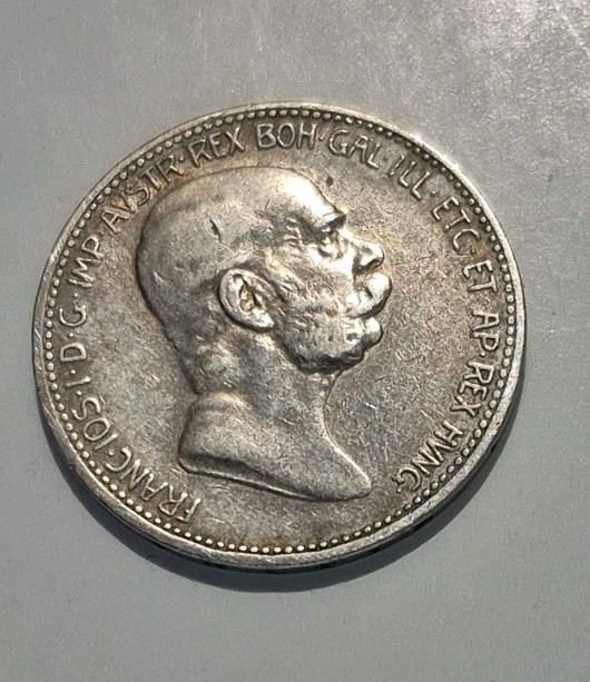 AUSTRIA / SILVER 1 CORONA 2./ JUBILEE 1848-1908