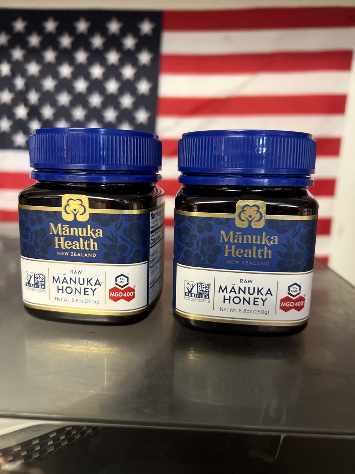 Raw Manuka Health MGO 400+, 8.8 oz 100% Pure New Zealand Honey 2 Pack