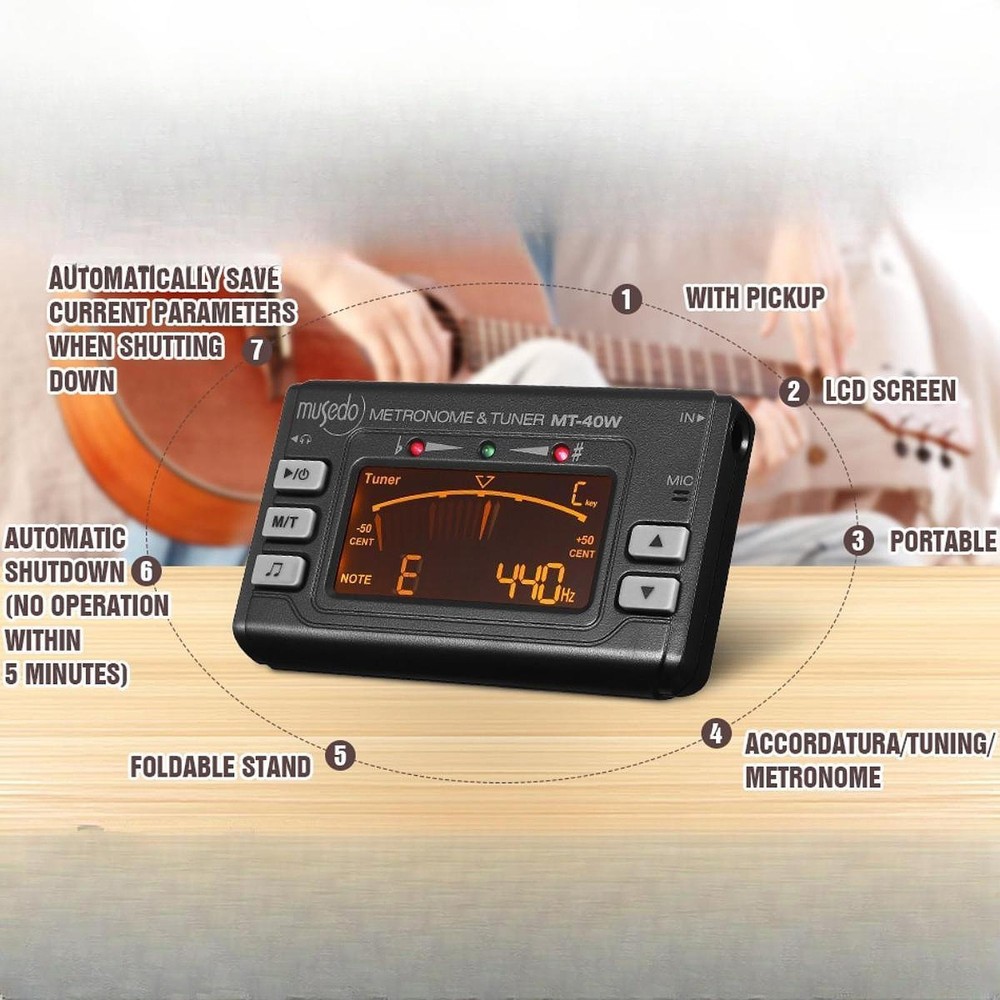 Electronic Digital Metronome Tuner Tone Generator for Saxophone Practice
