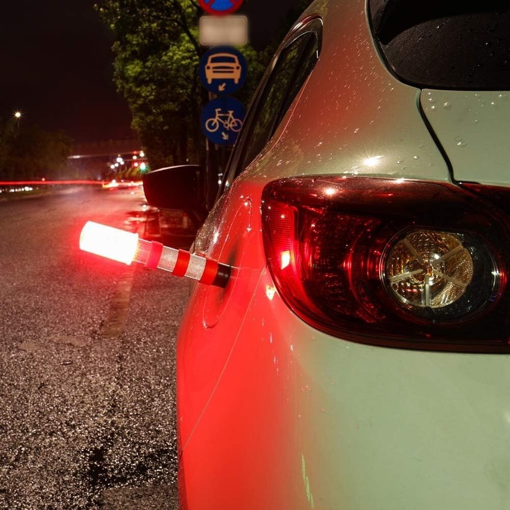 Emergency Roadside Flares Kit LED Safety Strobe Road Warning Light