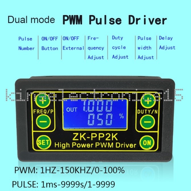 ZK-PP2K PWM Motor Speed Controller Regulator Frequency Cycle Adjustable Module