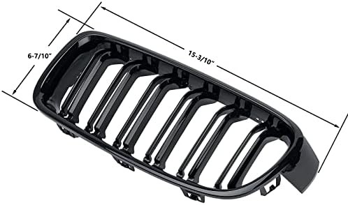 Front Kidney Grille Double Slats Fits 2012 2018 3 Series