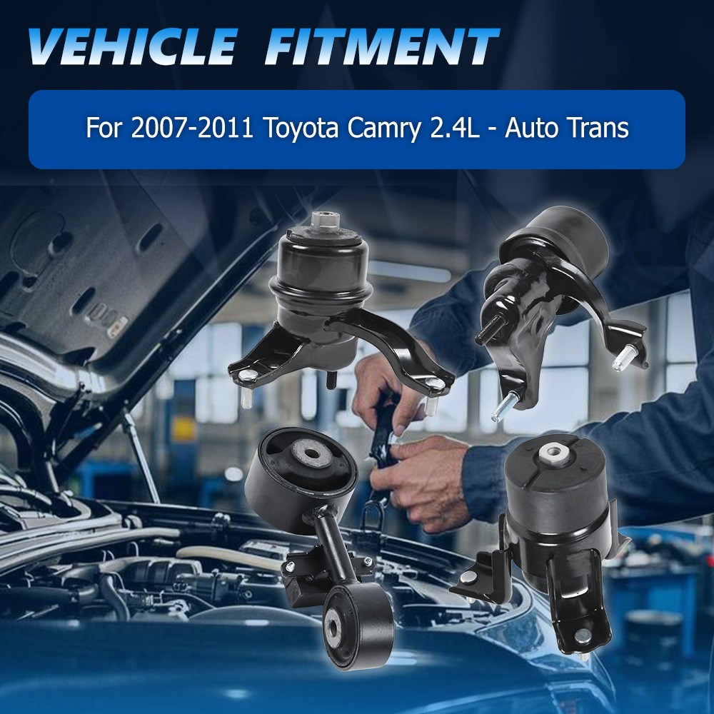 4pcs Engine Motor Mount For 2007 2008 2009 2010 2011 Toyota Camry 2.4L Automatic