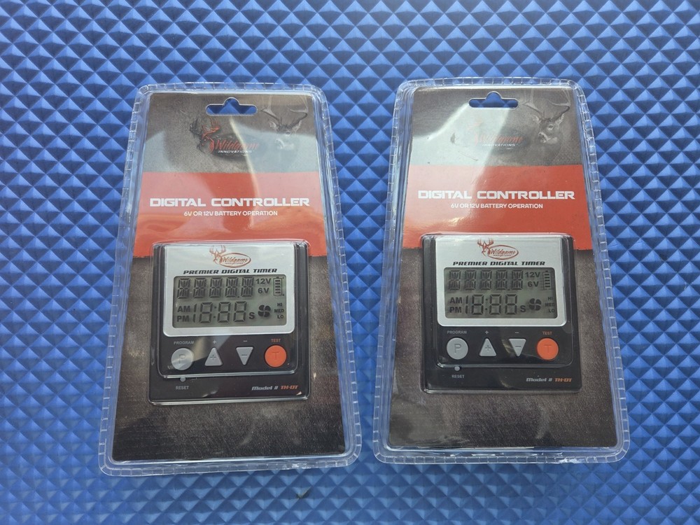 2 Wildgame Innovations TH-DT  Digital Controller 6V or 12V Game Feeder Timer NEW