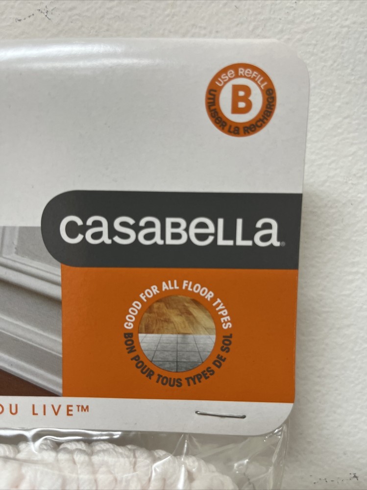 Casabella XL flexible microfiber floor duster refill (3pk)
