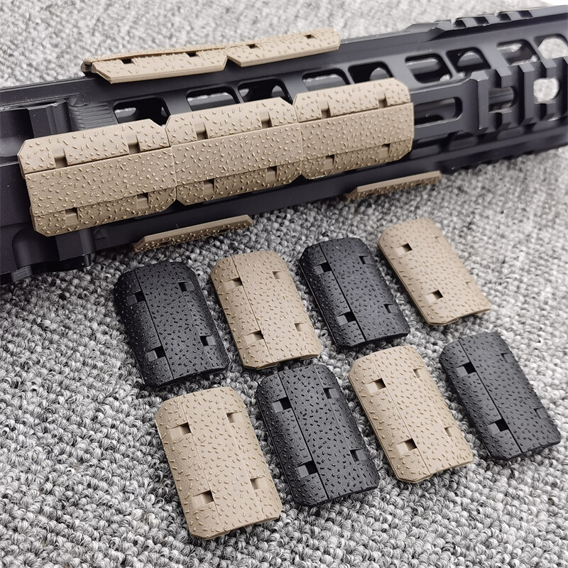 BK/DE M-lok Rail Cover 12 Piece Polymer Mlok System Covers Fit Mlok Rail System