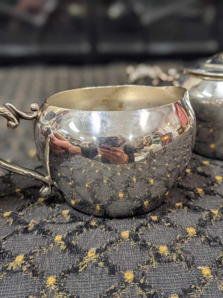 Vtg Leonard Silverplate Cream & Sugar