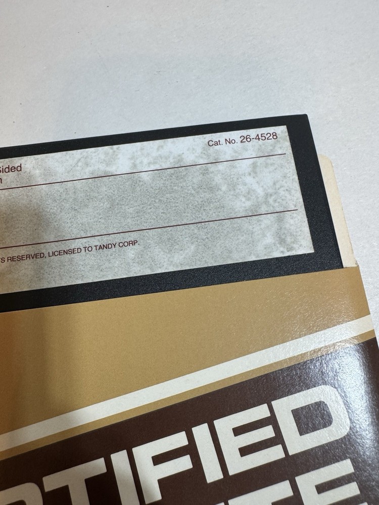 tandy radio shack formation software floppy disk