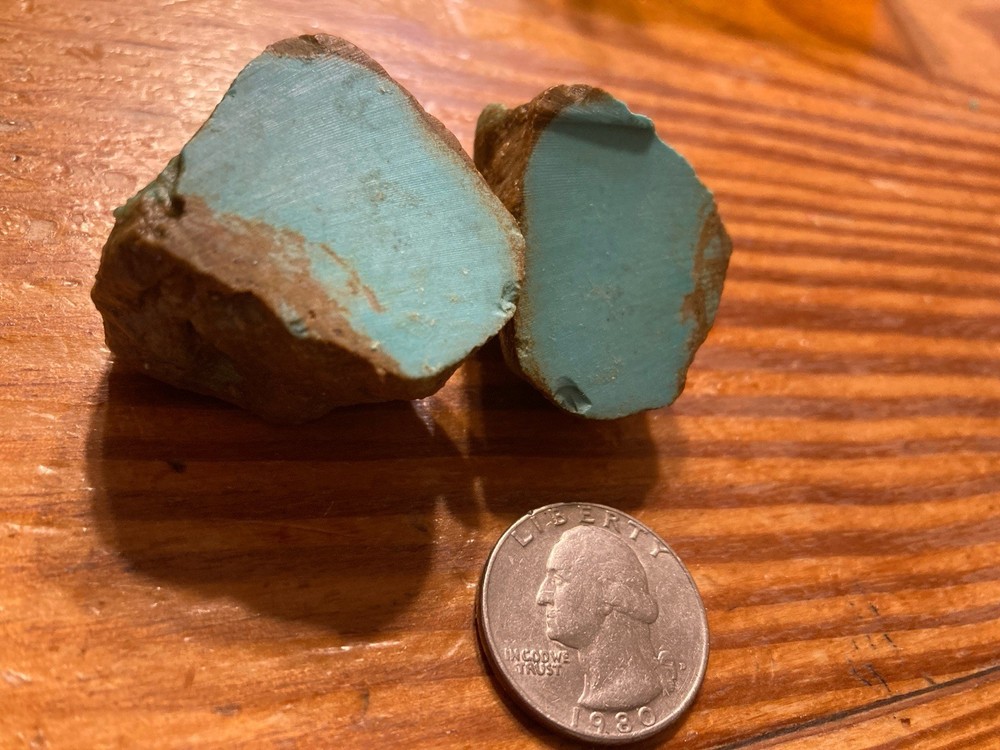 Turquoise Nugget #8 Mine Stabilized 66 Grams Split 330 Carats