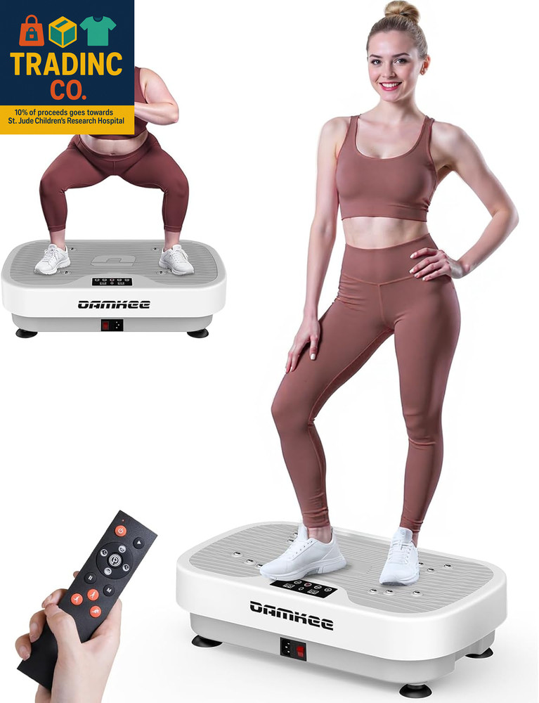 Vibrating Board Exercise Machine, Vibrating Platform for Lymphatic Drainage, 120