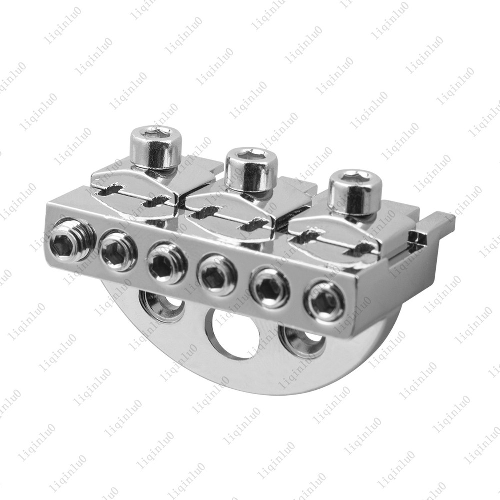 6-String 42mm Guitar Locking Nut String Lock For Headless Electric Guitar-Chrome