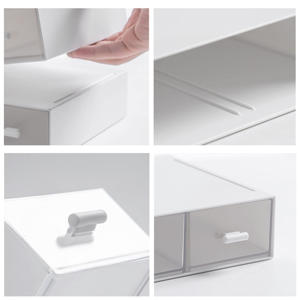 Desk Organizer-Stackable Storage Drawers, Desk Drawer Organizer Perfect For C...