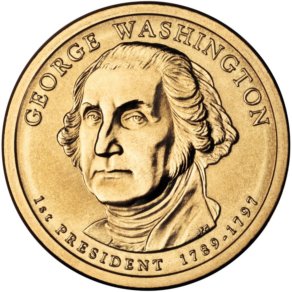 2007 P George Washington Presidential Dollar From Mint Roll