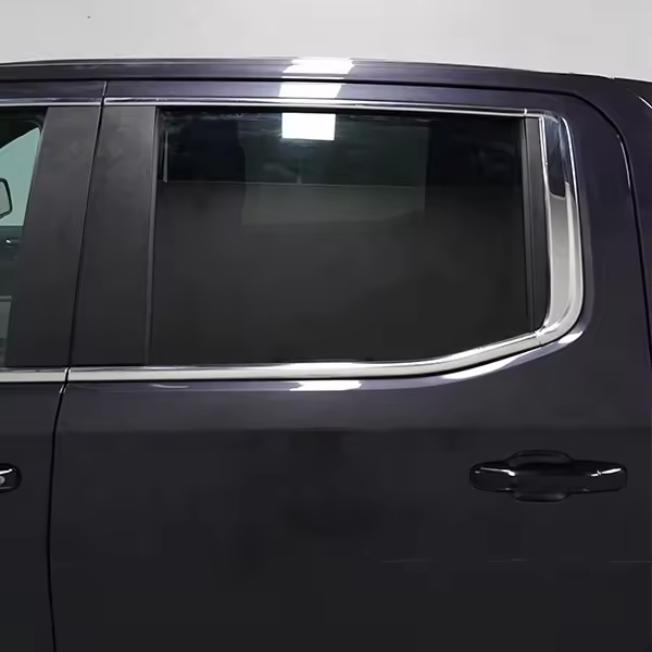 Exterior Window Sill Strips Decor Trim Chrome For 2020-2024 Chevy Silverado 1500
