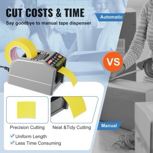 VEVOR AT-60 Automatic Electronic Kraft Tape Dispenser Precision Cutting
