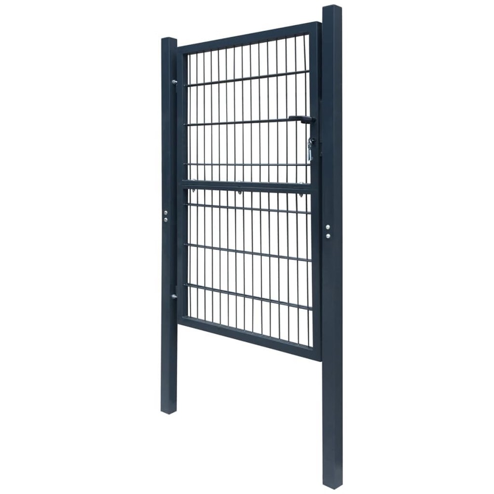 2D Fence Gate (Single) Anthracite Grey 39.4x47.2"