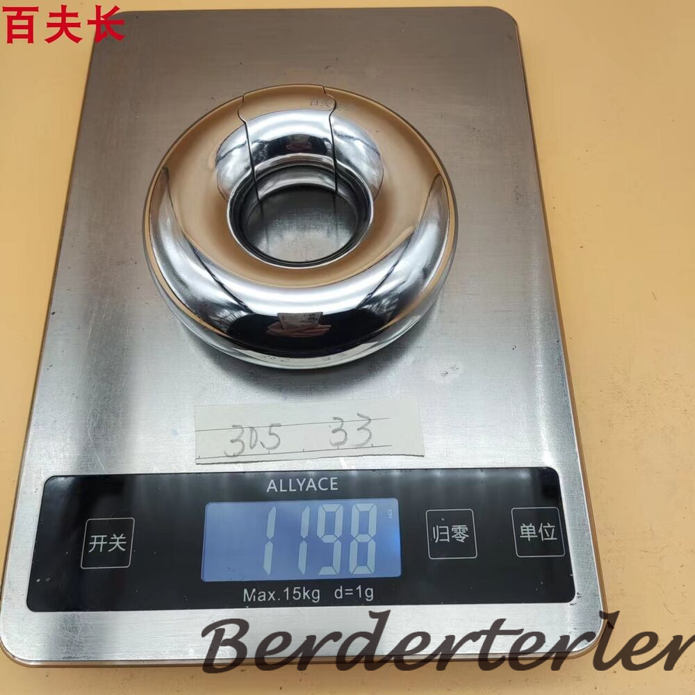 Heavy Weight Thick Push Lock Penis Stretcher Ring Ball Enhancer Extender Men