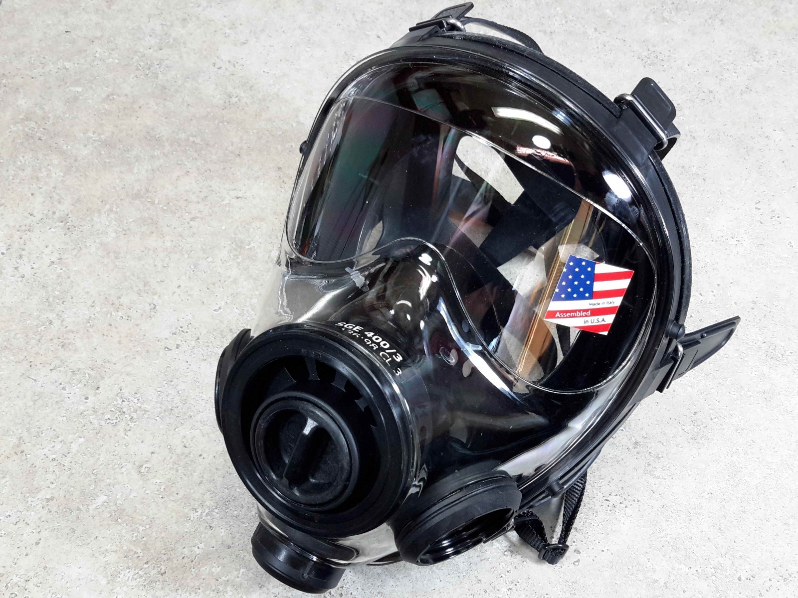 SGE 400/3 40mm NATO NBC Gas Mask w/ Mestel Filter ** ALL NIB ** Size SMALL (S/M)