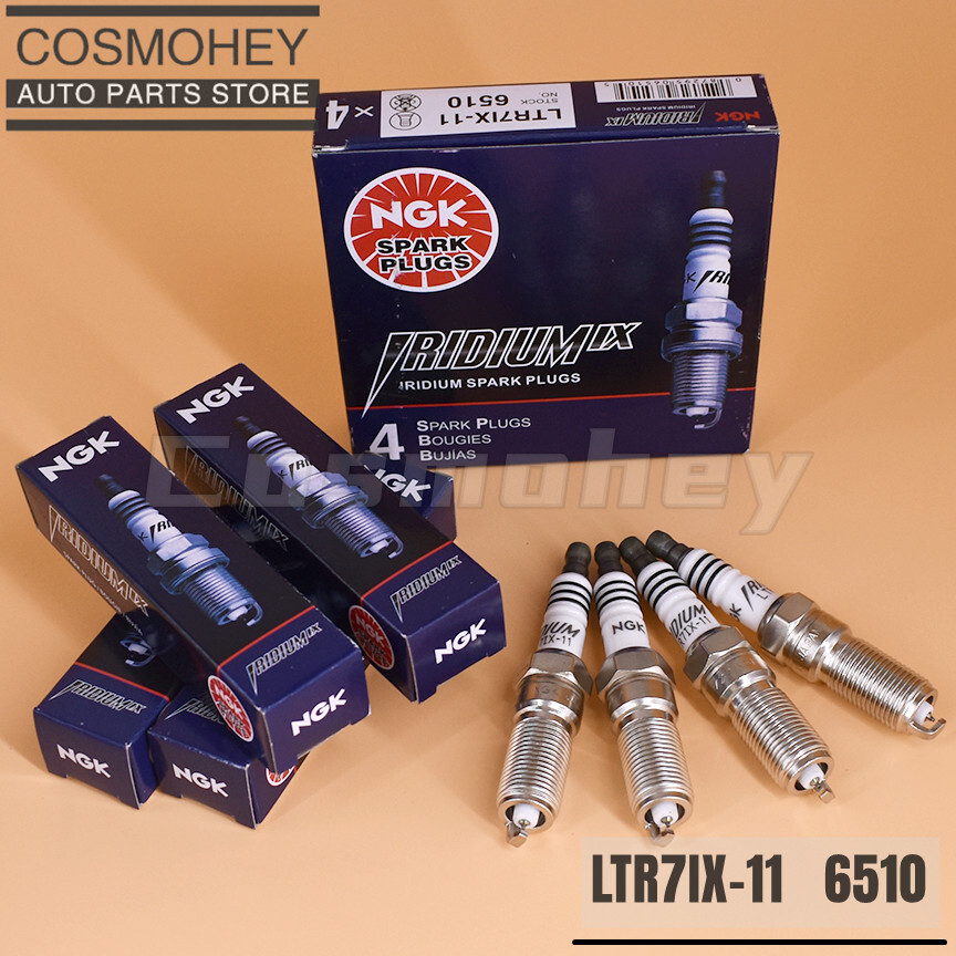 4Pcs LTR7IX11  Iridium IX Plug Spark Plugs NGK 6510 LTR7IX-11 Tune