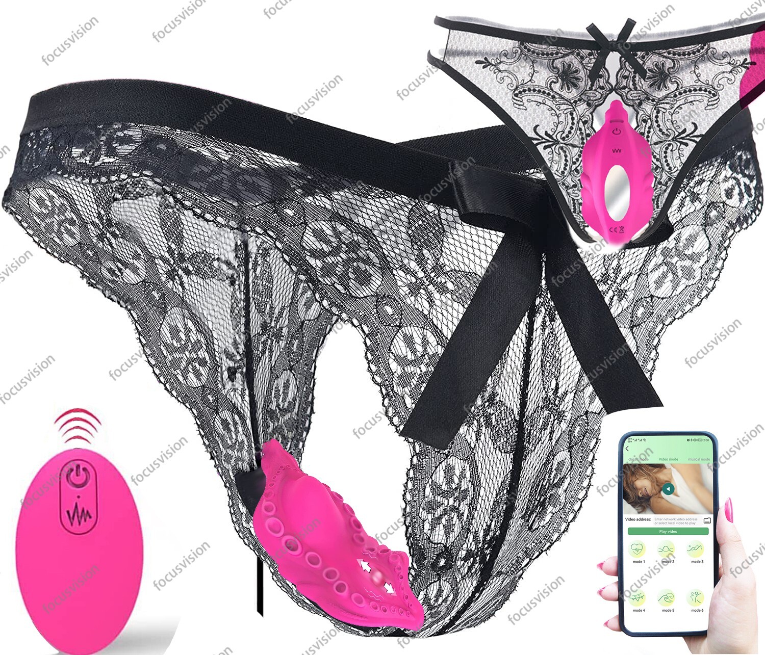 Vibrating Women Panties Massager Wireless APP Remote Control Waterproof