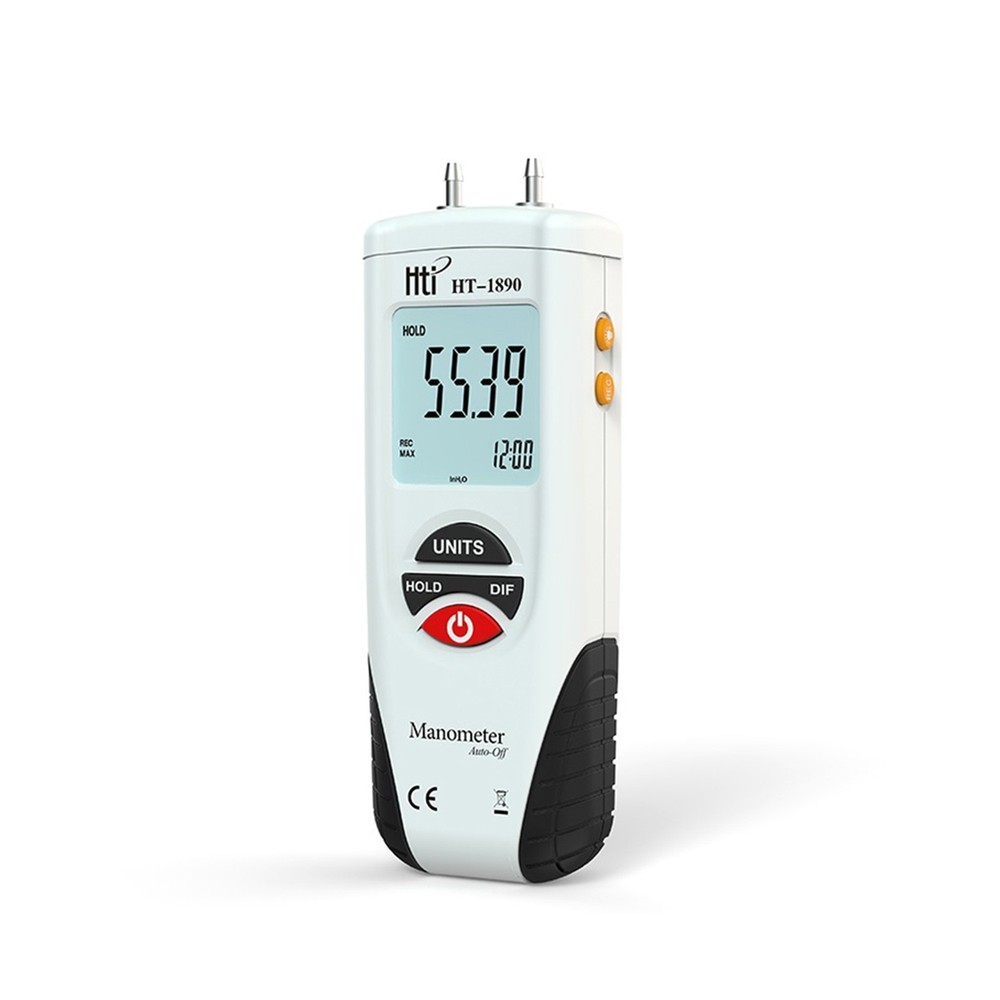 Portable LCD Digital Manometer Differential Gauge Air Pressure Meter Device