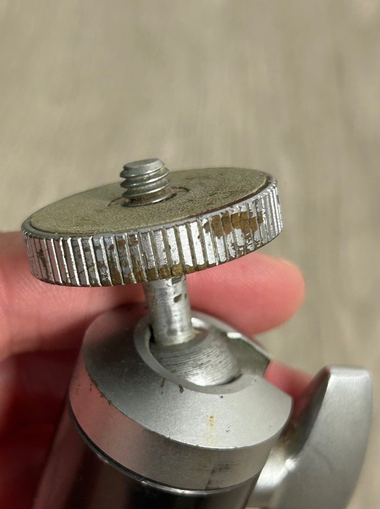 Vintage LEITZ WETZLAR Germany Small Ball & Socket Tripod Head Attachment Piece
